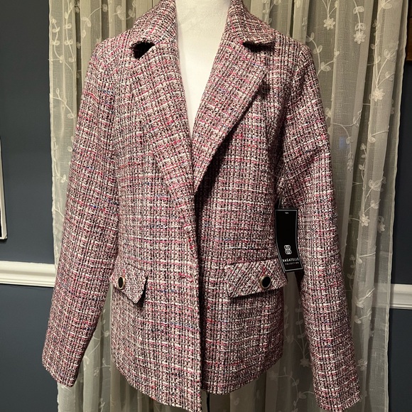 Bagatelle Pink Tweed Blazer - Picture 4 of 5